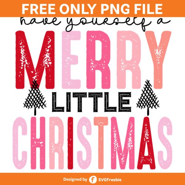 Retro Merry Christmas Quote Sublimation