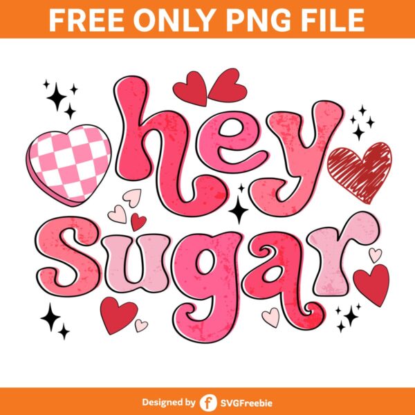 Hey Sugar Retro Valentines Day Hearts