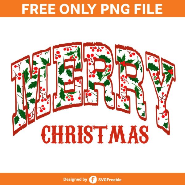 Retro Merry Christmas Sublimation