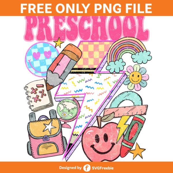 Preschool Retro Groovy Back to School