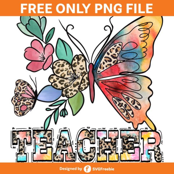 teacher-life-retro-flowers-butterfly-png