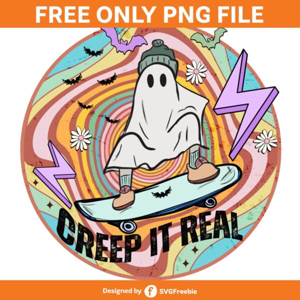 Retro Halloween Ghost Sublimation