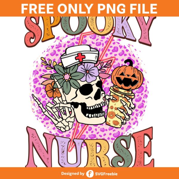 Retro Nurse Halloween Coffee Spooky PNG