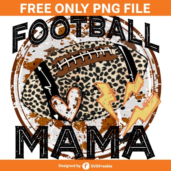 football-mama-cowhide-lightning-bolt-png