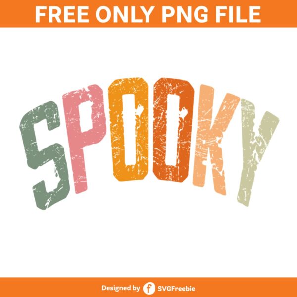 Retro Spooky Distressed Sublimation