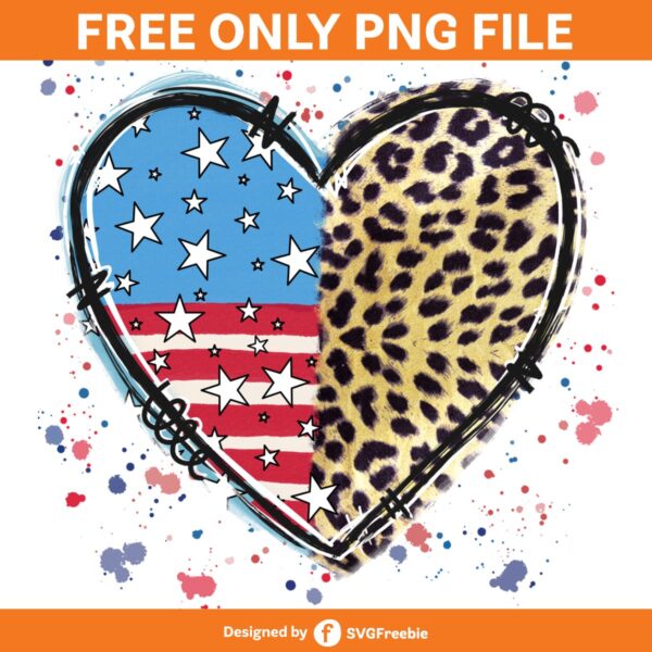 America Vibes USA Flag Hearts Grunge PNG