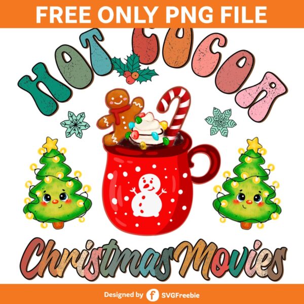 Hot Cocoa Christmas Movies PNG