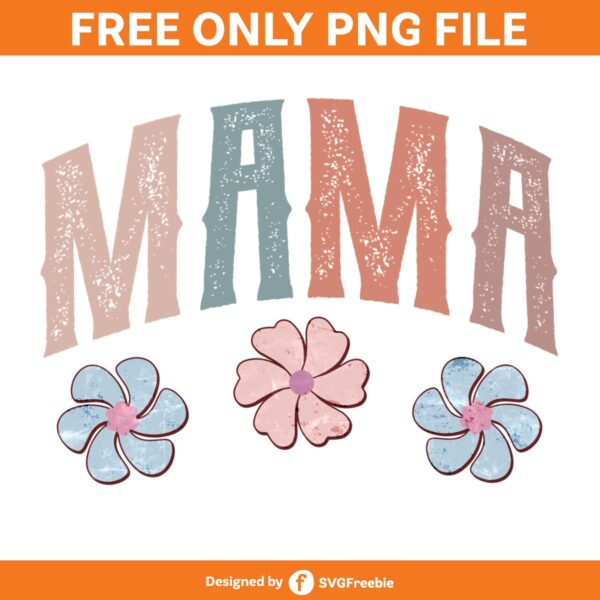 Mama Boho Flower Retro Sublimation