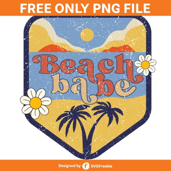 Beach Babe Vintage Summer Sublimation