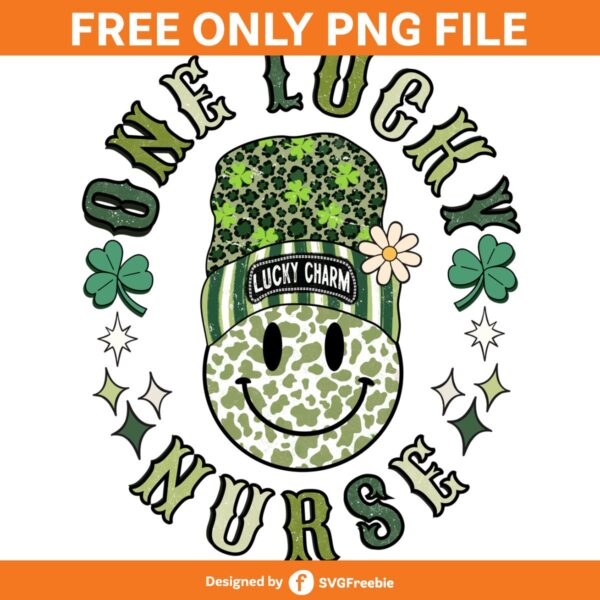 One Lucky Nurse St Patricks Day PNG