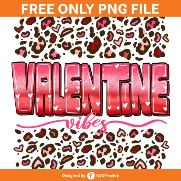 Valentine Vibes Retro Leopard Design