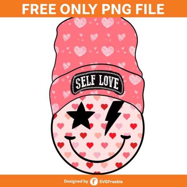 smiley-face-beanie-retro-self-love-png