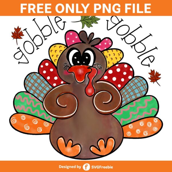 Gobble Thanksgiving Turkey Sublimation