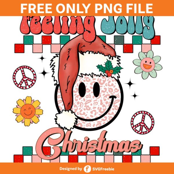 Feeling Jolly Christmas Retro Sublimate