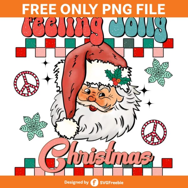 Feeling Jolly Christmas Retro Sublimate