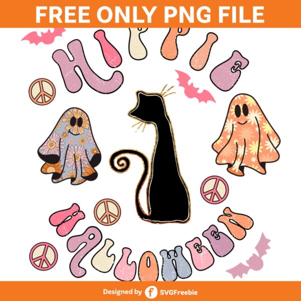 Retro Halloween Spooky Season PNG Groovy