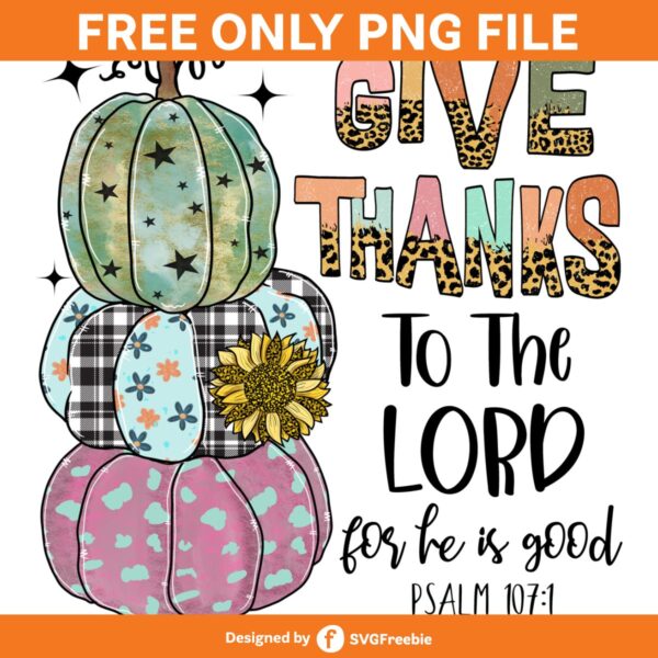 Thanksgiving Pumpkin Fall Sublimation