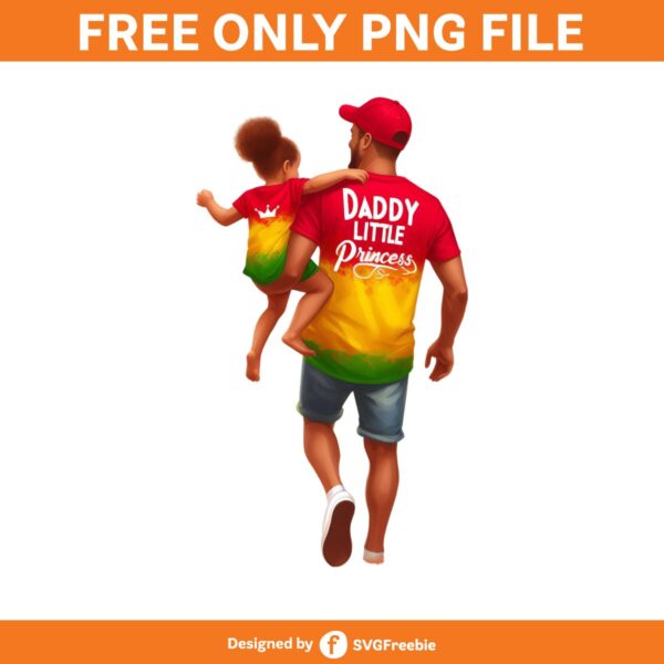 Daddy Little Princess Clipart PNG