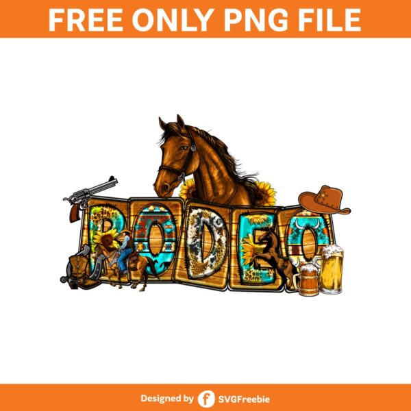 Western Rodeo Png, Rodeo Sublimation Png