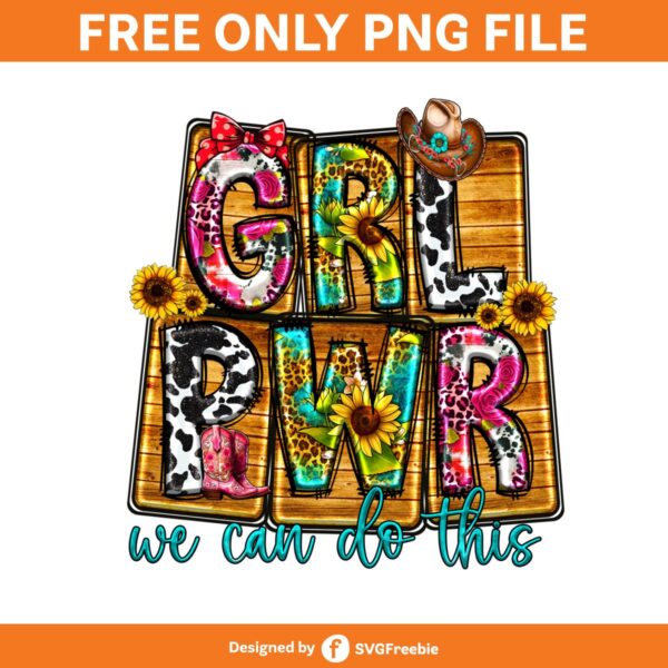 Girl Power Sublimation, Western Png, Mom