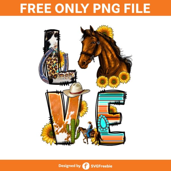 horse-sublimation-love-png-western-png