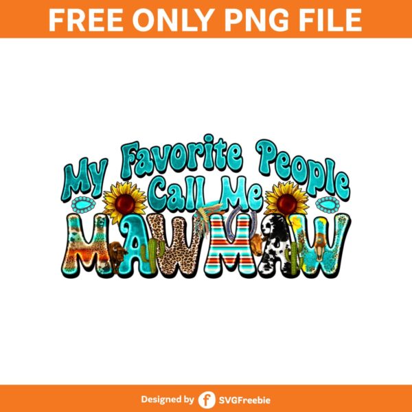 Mawmaw Png, Mama Sublimation, Western