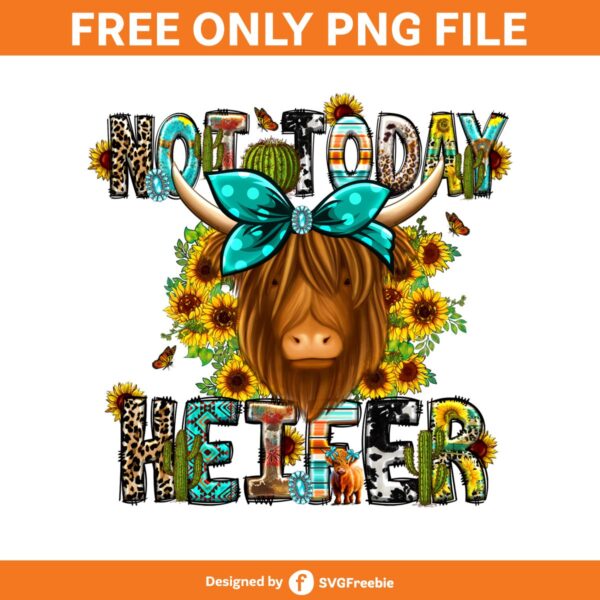 Heifer Sublimation, Cow Png, Western Png