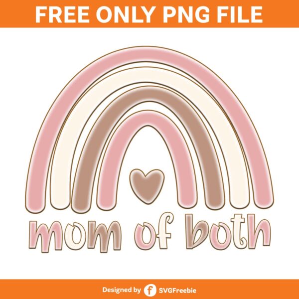 Mom of Both Sublimation, Mother's Day