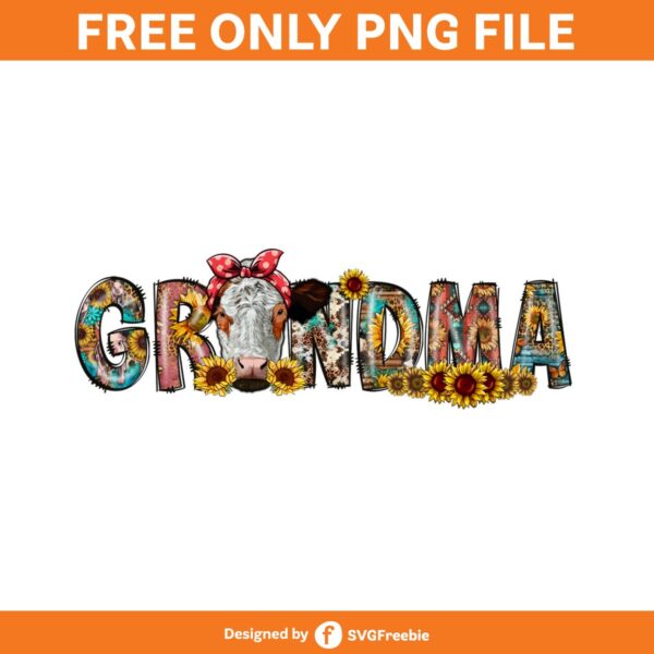 grandma-sublimation-mama-png-cow-png