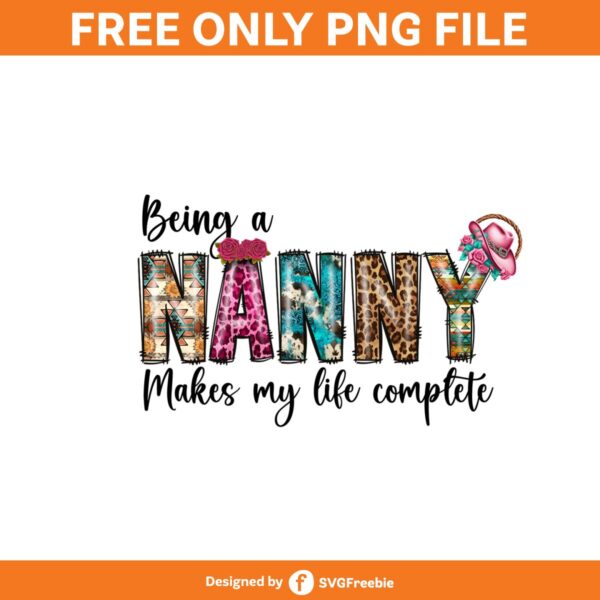 Nanny Sublimation, Mother's Day Png