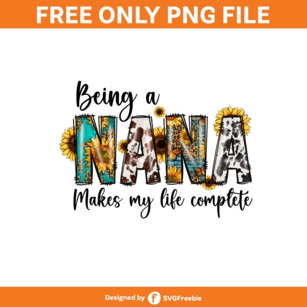 Nana Sublimation, Mother's Day, Mama Png