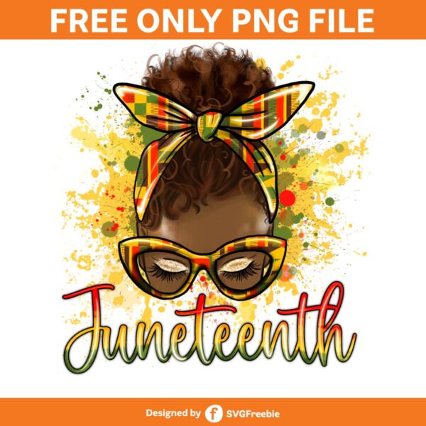 Juneteenth 1865 Png, Afro Girl Png, 1865