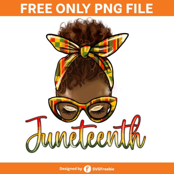 juneteenth-sublimation-afro-messy-bun