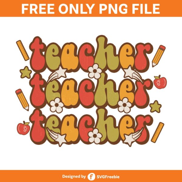 teacher-sublimation-retro-groovy-png