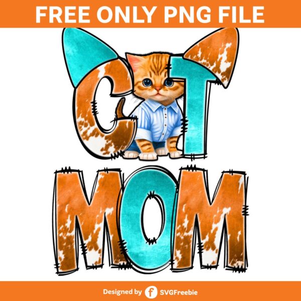 Cat Mom Sublimation, Cat Mom Shirt PNG