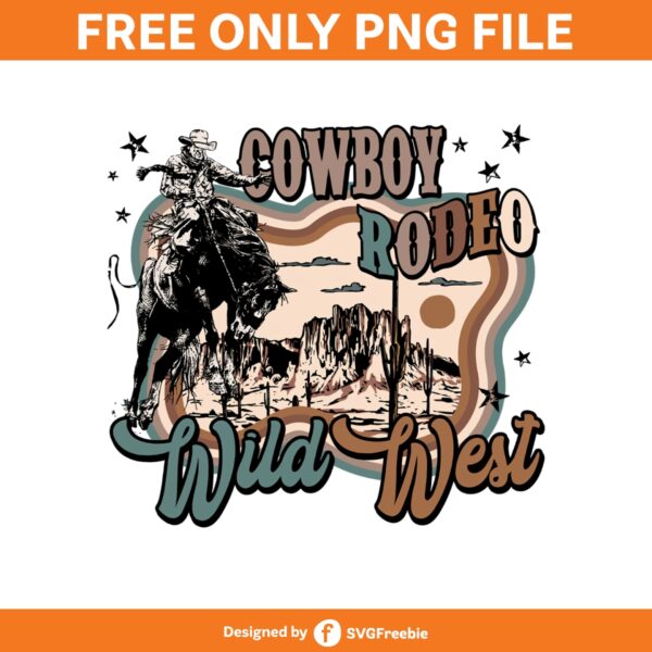 Western Png, Cowboy Rodeo Wild West Png, Cowboy Png, Western Designs Png, Rodeo Design Clipart Png